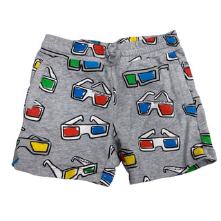 Stella McCartney Grey 3D glasses print shorts, 3 years