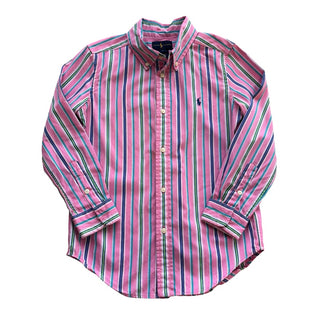 Ralph Lauren Pink strip dress shirt, 6 Years