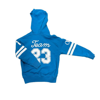 Off White Kids Blue Team Hooded Sweatshirt, 6 years