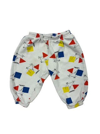 Bobo Choses playful "crazy bicy" graphic sweatpants , 12 months