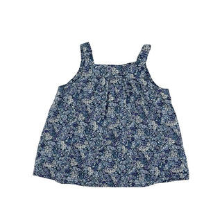 Bonpoint blue floral top, 18 months