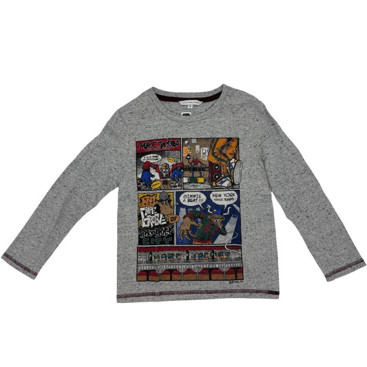 Marc Jacobs grey comic strip long sleeve, 6 years