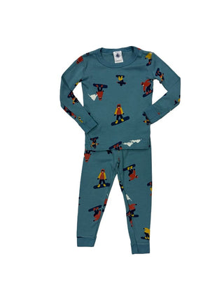 Petit Bateau Snowboarder pjs, 2 years