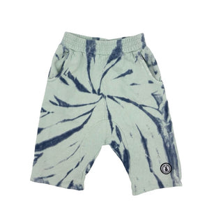 Tiny Whale turquoise tie dye shorts, 10 years