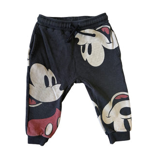 Zara x Disney Black Mickey Mouse sweatpants, 12-18 months