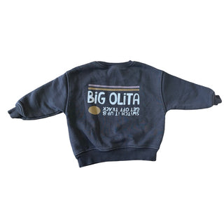 Zara Distressed black Big Olita sweatshirt, 9-12 months