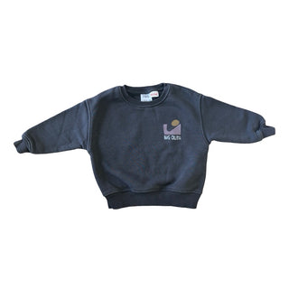 Zara Distressed black Big Olita sweatshirt, 9-12 months