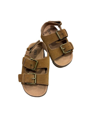 Zara Brown Sueded Sandals, 24 EU