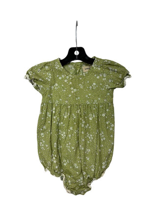 Wheat Green Ditsy Floral Romper, 18 months