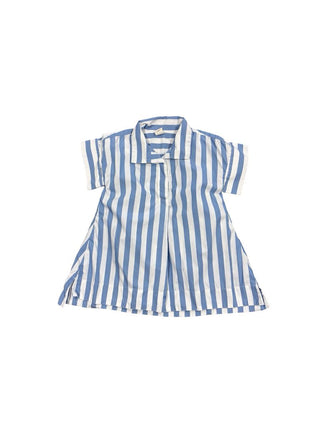 Banana Republic Blue and White Collared Swing Dress, 18-24 months