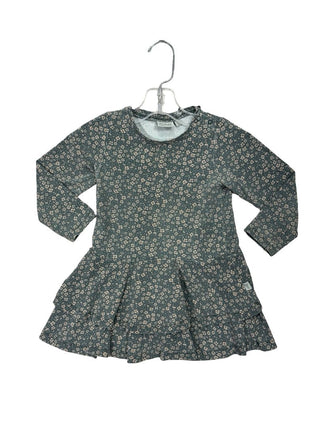 Wheat Dusty Teal Floral dress, 2 years