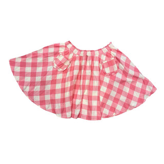 Emile & Ida White & pink gingham skirt, 12 years
