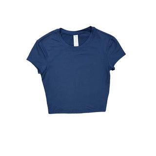 Alo Cropped navy athletic tshirt, Xxs