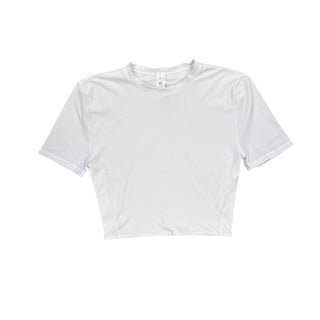 Lululemon Cropped white athletic tshirt, Xs