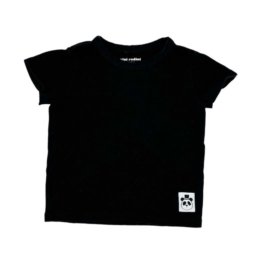 Mini Rodini black tshirt, 12-24 months