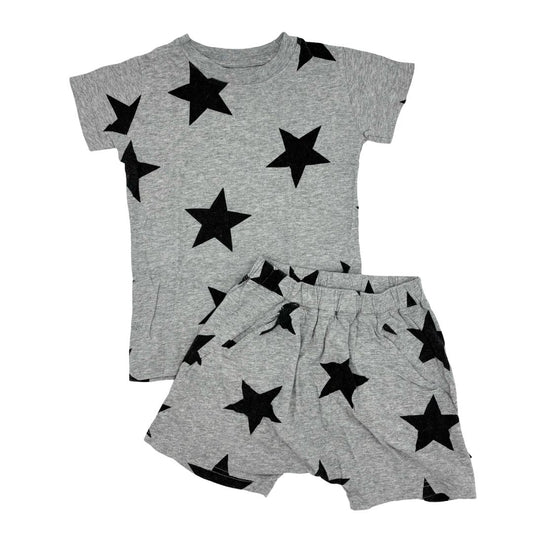 Nununu grey star lounge set, 2-3 years