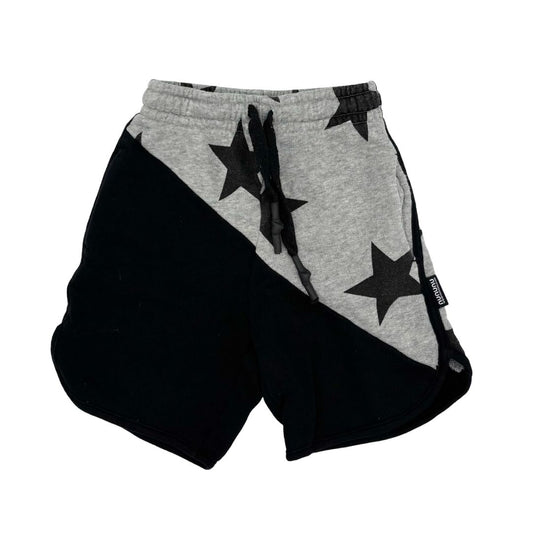 Nununu grey star/black shorts, 2-3 years
