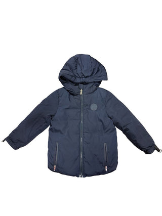 Jacadi Navy Blue Hooded Coat, 4 years