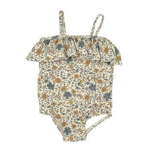 Rylee + Cru new with tags floral swim suit, 2-3 years