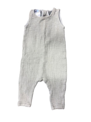 Beba Bean Textured Grey Romper, 12-18 months