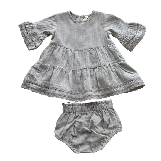 Quincy Mae Dress w/bloomers, 3-6 months