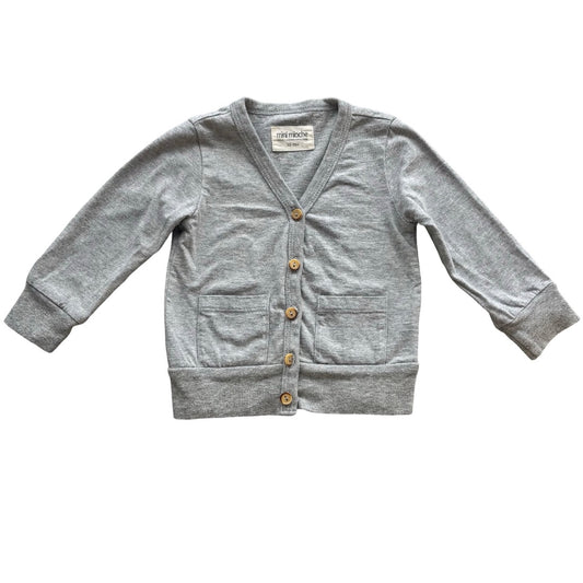 Mini Mioche  Grey Cardigan, 12-18 Months