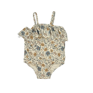 Rylee + Cru new with tags floral swim suit, 12-18 months