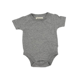 Mini Mioche grey tshirt onesie, 0-3 months