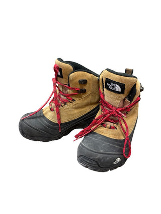 The North Face Black and Tan Lace-Up Boots, 3 big kid