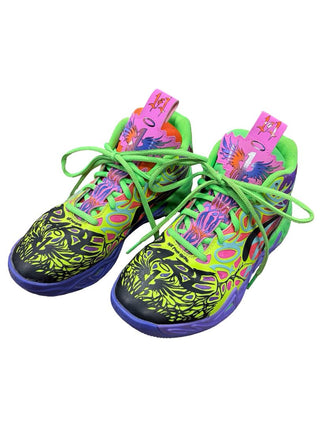 Puma Graphic Neon Sneakers, 5 big kid