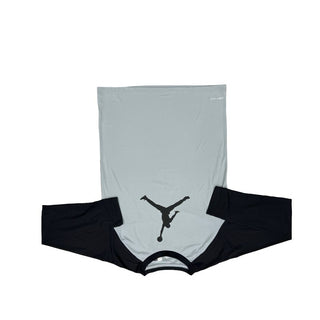 Nike Dri-Fit Grey-blue and Black Longsleeve with Jumpman Logo, youth large