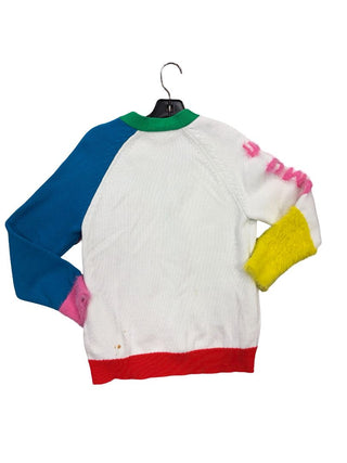 Stella McCartney Combination Fabric Multicolour Furry Knit Cardigan, 8 years