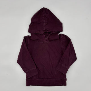 Mini Mioche Maroon hooded long sleeve, 3 Years