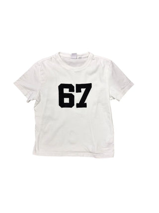 Tna White Tee with "67" Graphic, XS