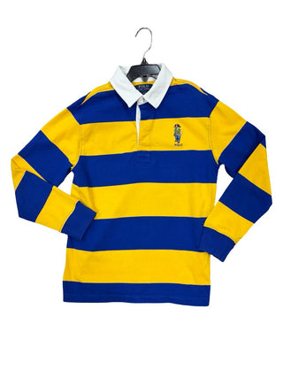 Polo Ralph Lauren  Blue and Yellow Collared Rugby Shirt, 10-12 years