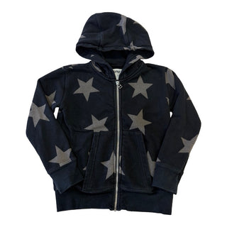 Nununu Black star full zip hoody, 4-5 years