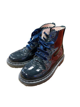Jacadi Glossy Navy Blue Booties, 30 EU