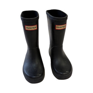 Hunter Black rain boots, 7 little kid