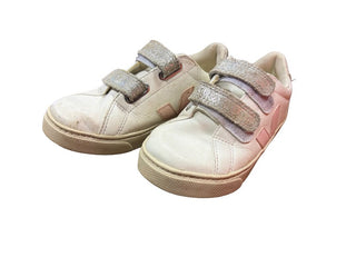 Veja White and Pink Sneakers, 2 Big Kid