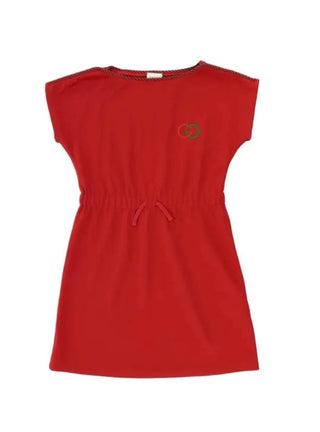 Gucci Red Technical Jersey Dress w/logo, 6 years