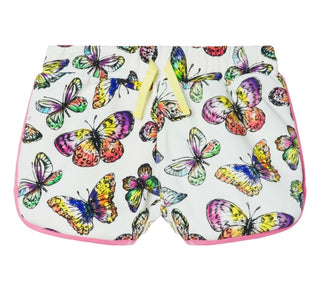 Stella McCartney Butterfly print shorts in white, 8 years