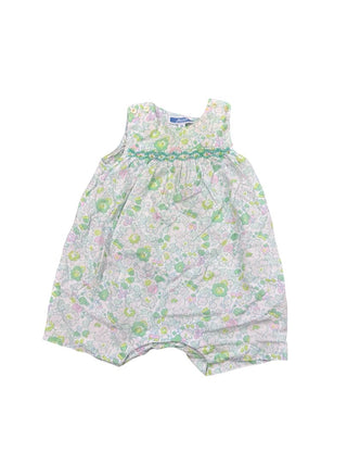 Jacadi Green Floral Onepiece, 3 months
