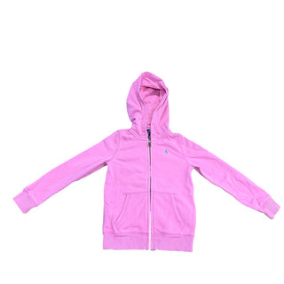 Polo Ralph Lauren Pink zip up hoodie, 6 years