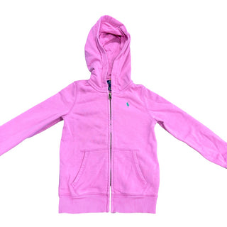 Polo Ralph Lauren Pink zip up hoodie, 6 years