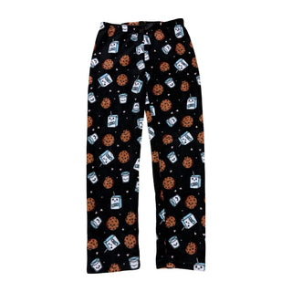 U Kids Black fleece milk & cookie fuzzy pants, 14 years (large)