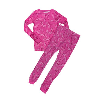 Carters Pink bow pajamas, 10 years