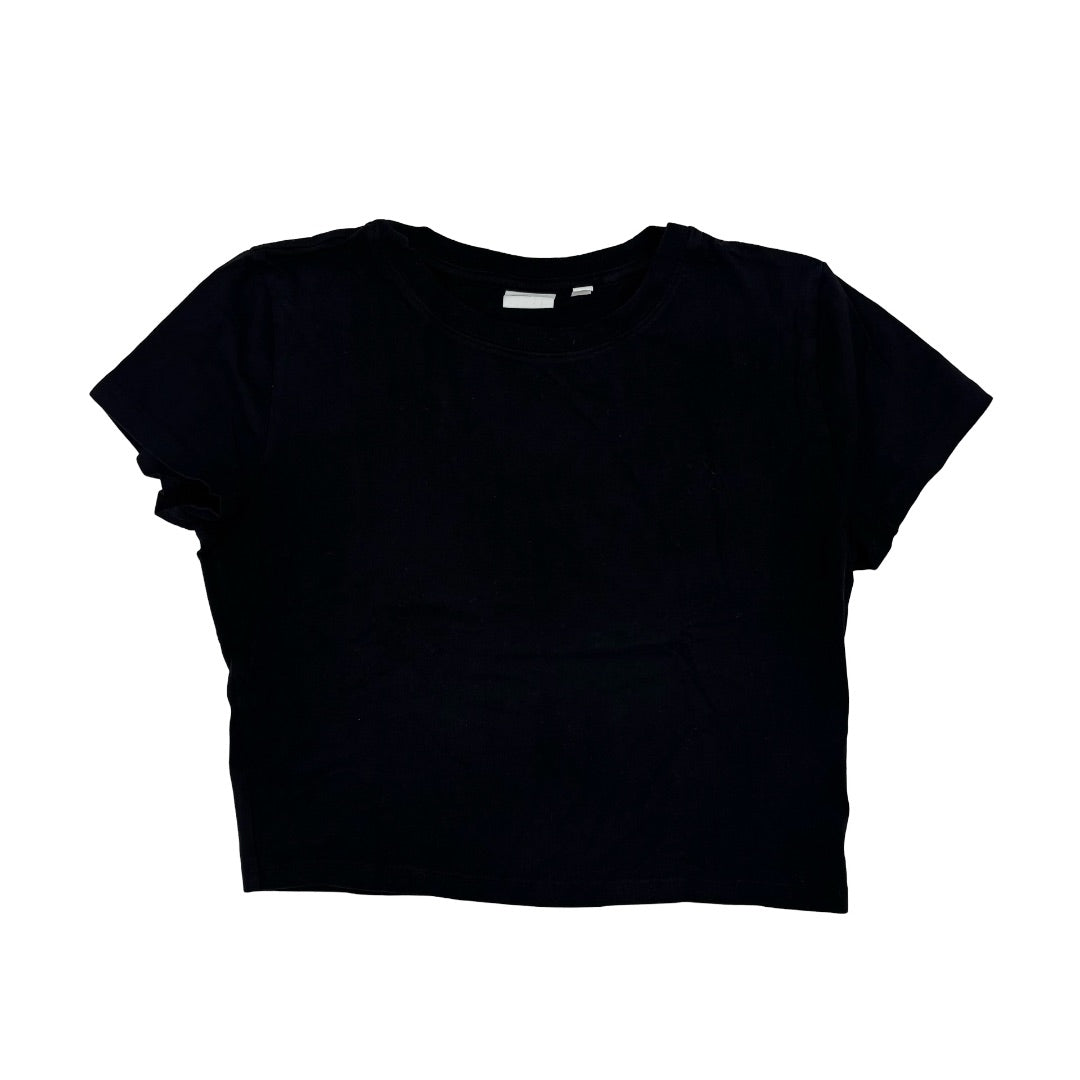 Sunday Best Black crop tshirt, Women’s Small