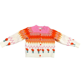 Stella McCartney Multicolor fair isle tulip cardigan, 5 years