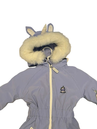 Purple Roarsome Unicorn snowsuit, 2 years
