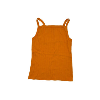 Donnie Orange pointelle square tank , Women’s XS